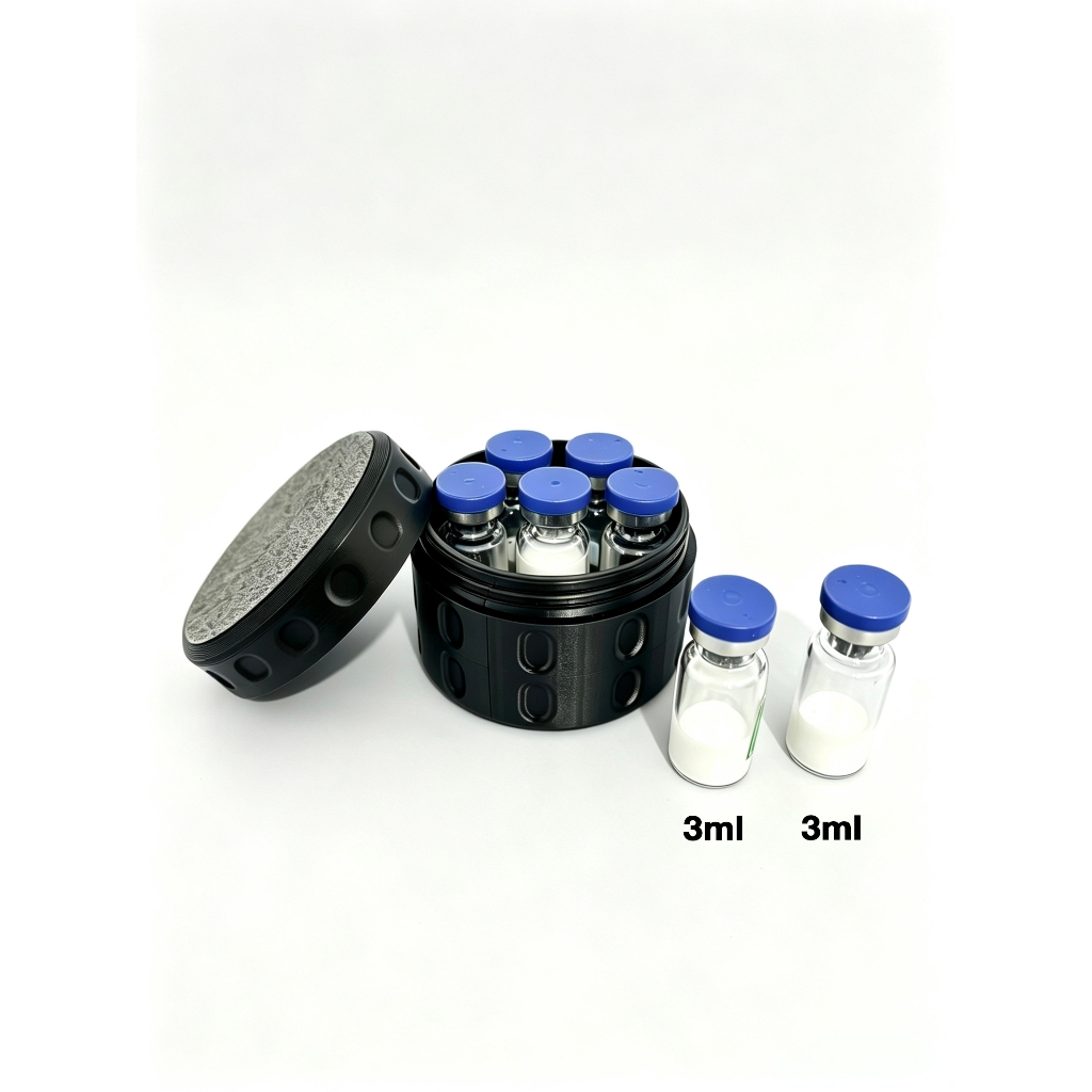 7 Slots Ampoule Storage Box Fit 3ml Ampoules, Screw Cap, ตู้เย็นปลอดภัย