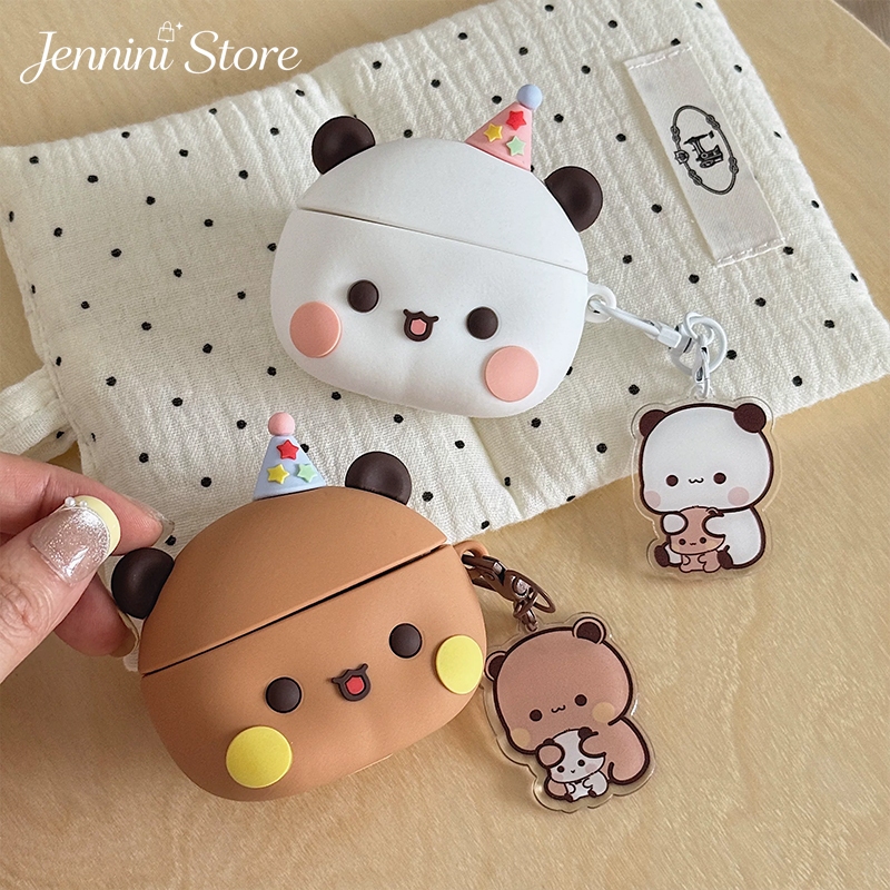 พร้อมส่งส่ งจากไทย เคส AirPods ลายรูปโปรไฟล์หมีน้อยน่ารักAirPods 4/3เคส AirPods 3/4 airpods 4 case เคส AirPods 3 4 Pro Pro2 airpods case 3/pro/pro2.AirPodsPro3AirPods Pro/Pro2เคสป้องกันสําหรับ