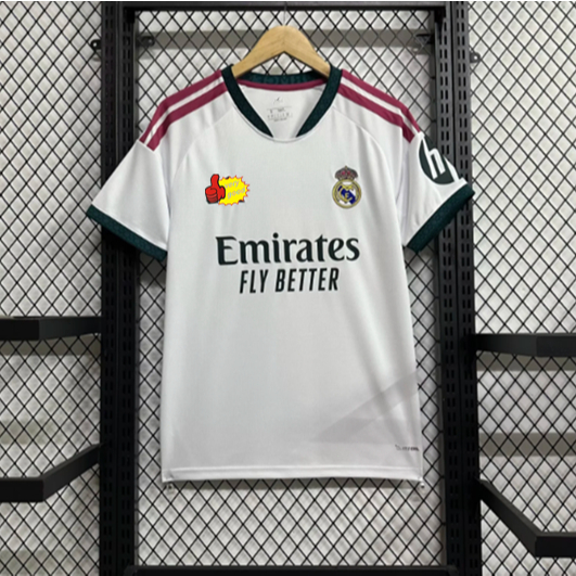 แฟน ๆ 26-27 มาดริด เสื้อกีฬาสีขาวแขนสั้นจริงเสื้อยืดขนาด ส-2เอ็กแอล