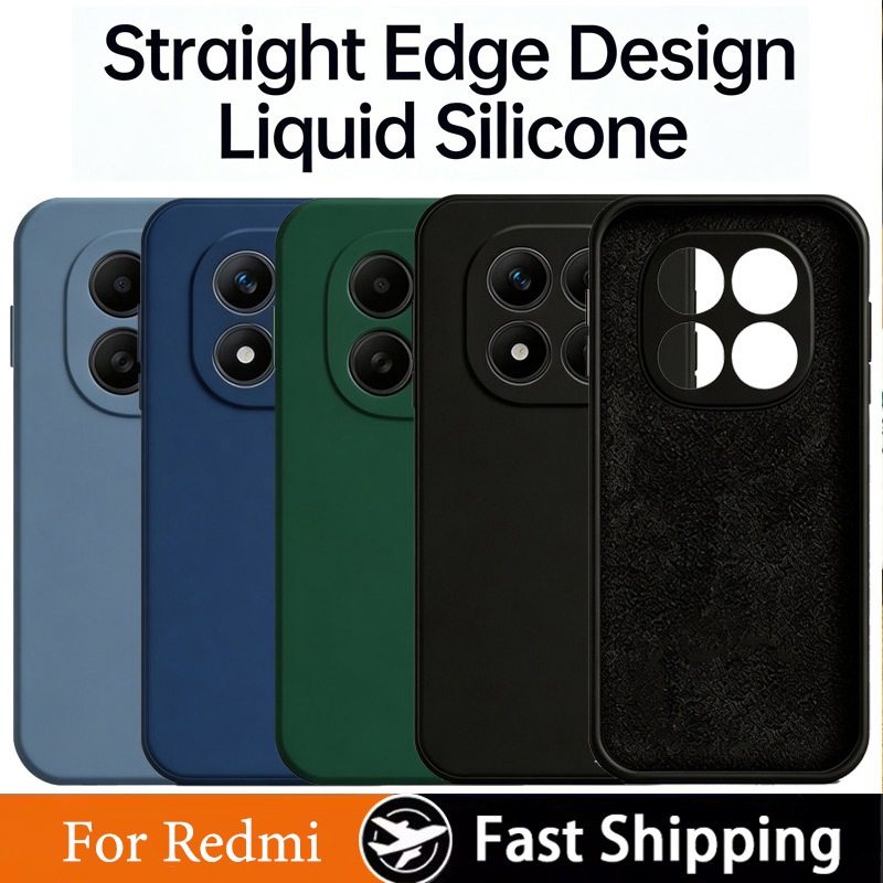 เคสซิลิโคนกำมะหยี่ปิดท้าย Redmi Note 15 14 13 12 11 11s 10 Pro Plus 10s 5G 4G 2026