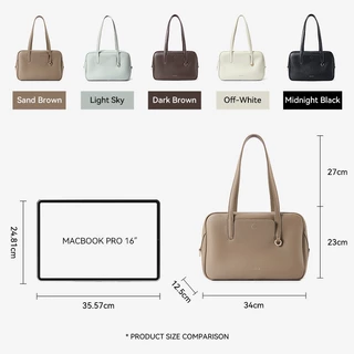 BOSTANTEN Speedy Bag กระเป๋าสะพายไหล่ผู้หญิง หนัง PU Tote Bag กระเป๋าใบใหญ่ จุของเยอะ อเนกประสงค์ สไตล์เกาหลี เรียบหรู Work Daily