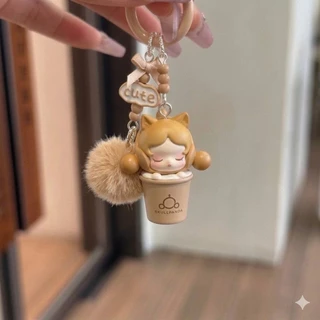 ของแท้ POPBEAN SP ฤดูใบไม้ร่วงฤดูหนาว Fur Ball จี้โซ่โทรศัพท์มือถือน่ารักของขวัญกระเป๋าจี้
