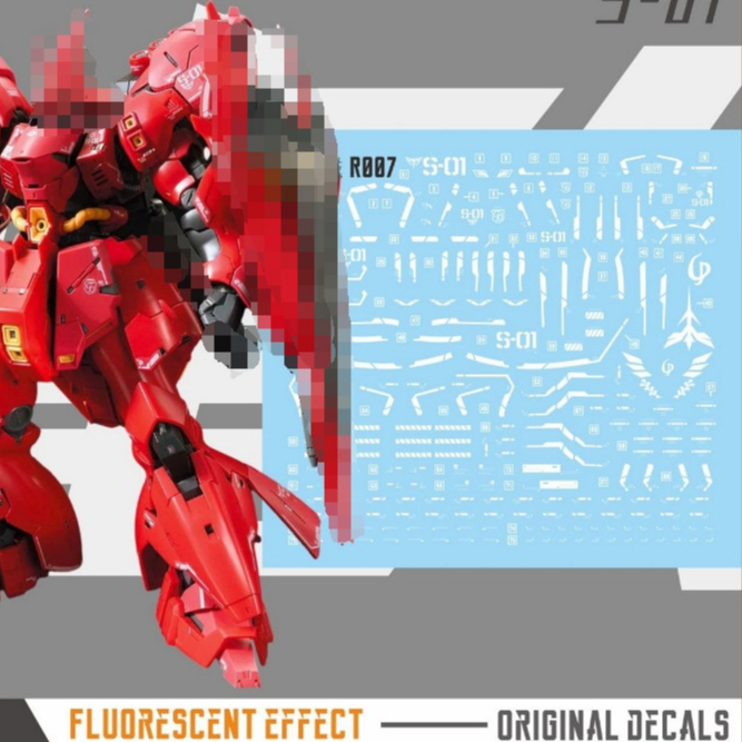 MASTER R007 Water Slide Decal fit สําหรับ RG 1/144 SAZABI (ไม่รวมชุด)