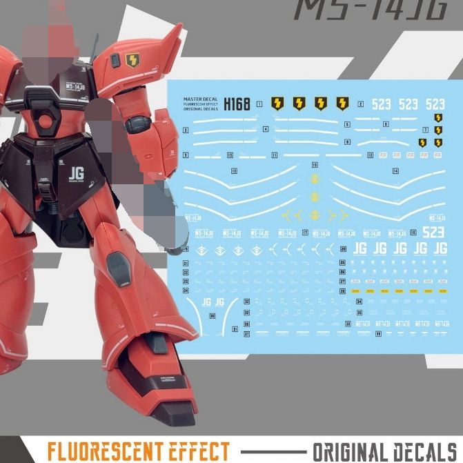MASTER H168 Water Slide Decal fit สําหรับ HG 1/144 Gelgog JAGER (ไม่รวมชุด)