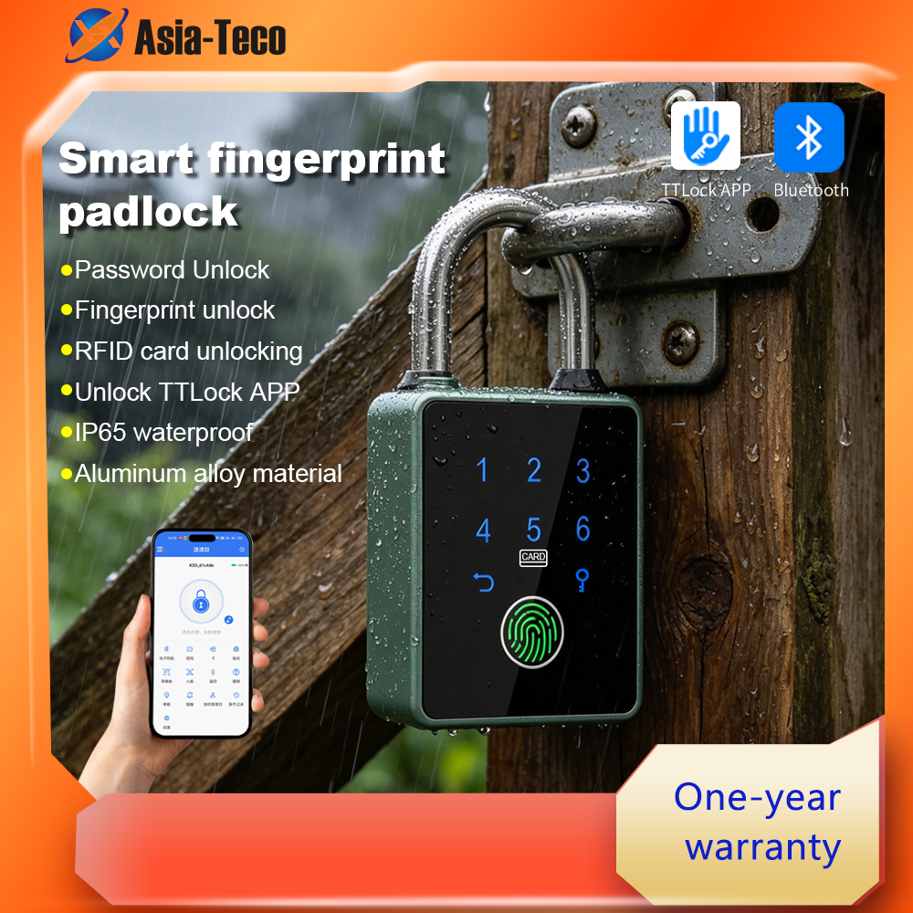 TTLOCK กุญแจล็อคลายนิ้วมืออัจฉริยะ 3-in-1 – ปุ่มกด/แบบกลไก, การจัดการบลูทูธ APP