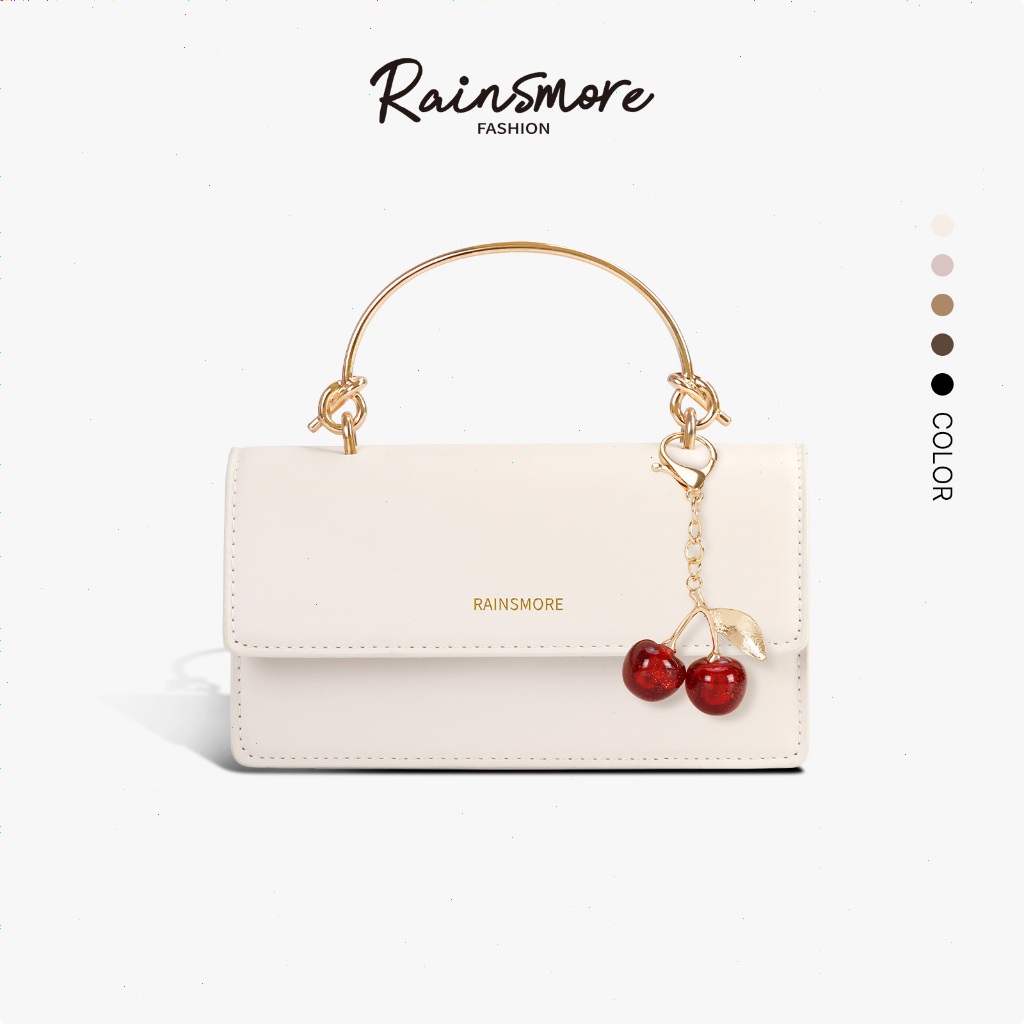กระเป๋าสะพายข้างเล็กหรูหรา RAINSMORE วัสดุคุณภาพดี สไตล์ฮิต 