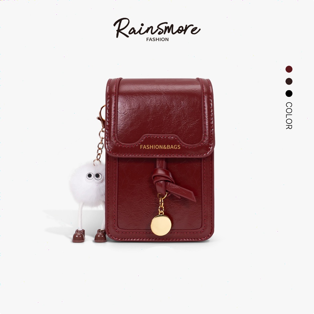 RAINSMORE-กระเป๋าสะพายข้าง วินเทจ ทันสมัย สำหรับผู้หญิง สไตล์เล็กๆหายาก แฟชั่นสบายๆ กระเป๋าสี่เหลี่ยมเล็ก มีระดับ สำหรับไปทำงาน รุ่นใหม่ล่าสุด ฤดูหนาว 2025