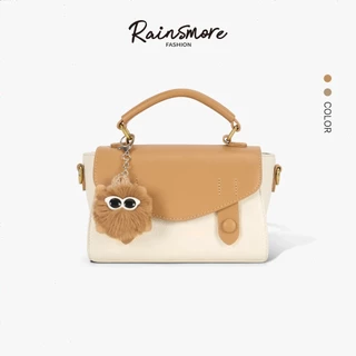 Rainsmore กระเป๋าสะพายหรูหรา texture น่ารัก สำหรับสาวสไตล์คลาสสิก เหมาะสำหรับการทำงานและการเดินทาง พร้อมเป็นของขวัญ