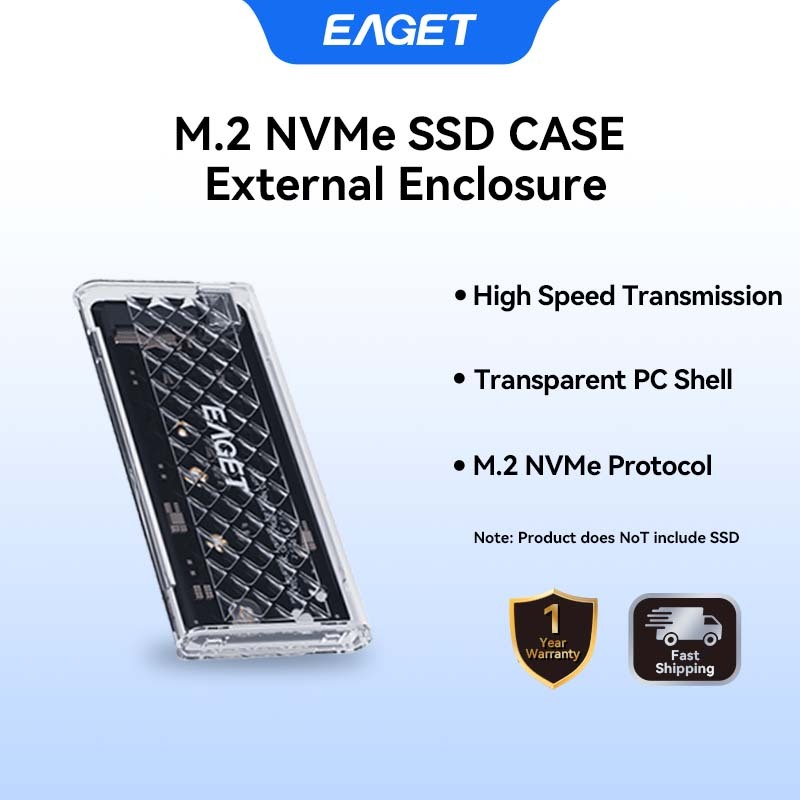 EAGET SE160N M.2 NVMe SSD ภายนอก 10Gbps 4TB