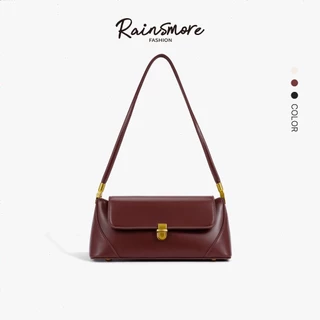 Rainsmore-2025 กระเป๋าทรง Baguette สไตล์เรโทร หรูหรา เหมาะสำหรับออกเดทและช้อปปิ้ง