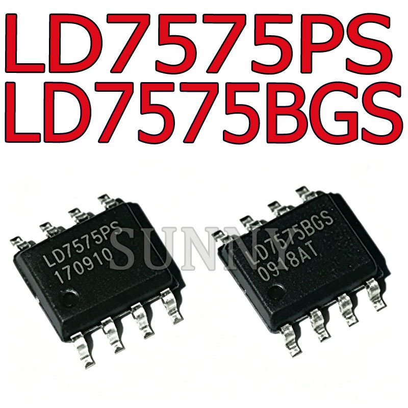 5 ~ 10PCS ยี่ห้อใหม่ของแท้ Patch 8 Pin LD7575PS LD7575BGS LD7575 LCD Power Chip