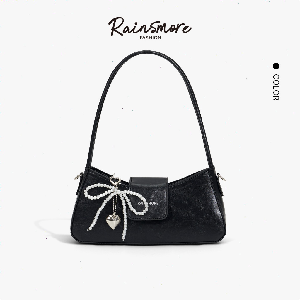 กระเป๋า RAINSMORE รุ่นใหม่ มินิมอล ไปทำงาน สไตล์เกาหลี ออกเดท ฝรั่งเศสระดับพรีเมียม กระเป๋าใต้รักแร้