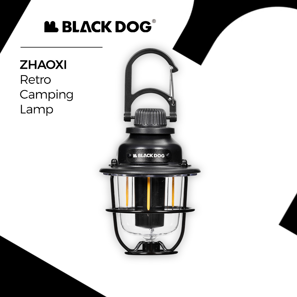 BLACKDOG ไฟเต็นท์แคมป์ปิ้ง กันน้ำ แบตเตอรี่ทน แบบวินเทจ สำหรับปิกนิก สวน ชายหาด