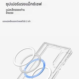 Clear TPU + PC Dual Layer Magnetic บานพับเต็มรูปแบบกันกระแทกสําหรับ Samsung Galaxy Z Fold8 กว้าง