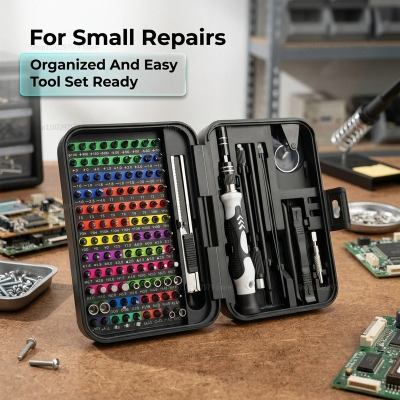 132 in 1 Precision ไขควงชุด Magnetic Phillips Torx Bit Kit สําหรับ iPhone PC Electronics นาฬิกา