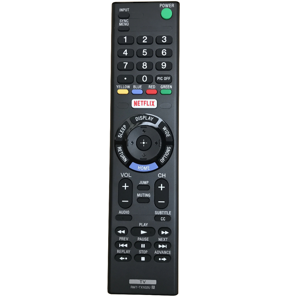 RMT-TX102U เหมาะสําหรับ Sony TV รีโมทคอนโทรลอินฟราเรด KDL-32W600D KDL-32W600D KDL-40W650D KDL-40W650
