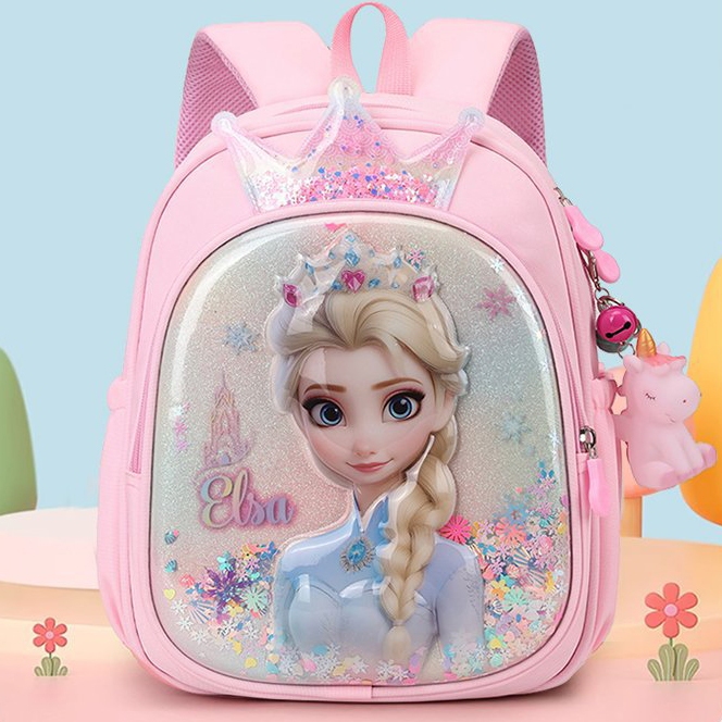 กระเป๋าเป้เด็กอนุบาล กระเป๋าเป้เด็ก ลายการ์ตูน น่ารัก สวยงาม การออกแบบกันน้ำ สีชมพู สีม่วง สีน้ำเงิน 【จัดส่งจากประเทศไทย】