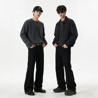 Breeze Jeans กางเกงยีนส์ผู้ชายทรงขาม้าปลายขาบานเล็ก สไตล์เกาหลี แฟชั่นเนื้อผ้านุ่ม ดูผอมได้ดี พร้อมส่ง จับคู่อะไรก็ได้