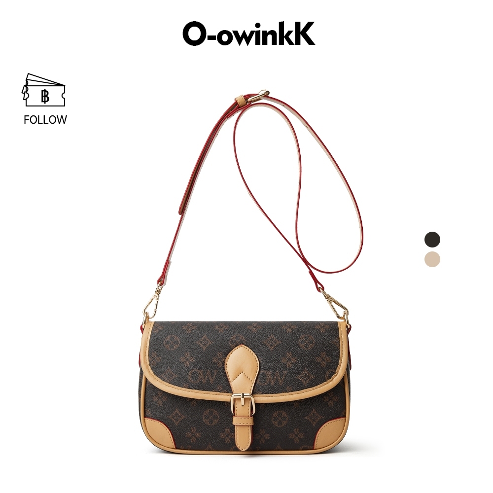 O-owinkK Monica Bag กระเป๋าสะพายไหล่ผู้หญิง หนัง PU สายสะพายปรับได้ ขนาดพอดี สไตล์มินิมอล
