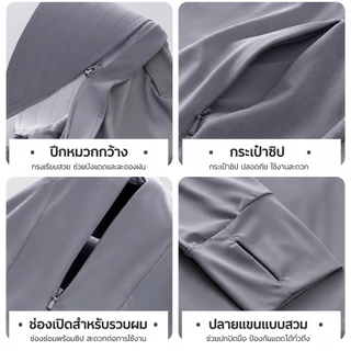 Jeanswest เสื้อกันแดดประสิทธิภาพสูง UPF200+ Airloop 4.0 เทคโนโลยีระบายอากาศและเย็นเสื้อผ้ากันแดด