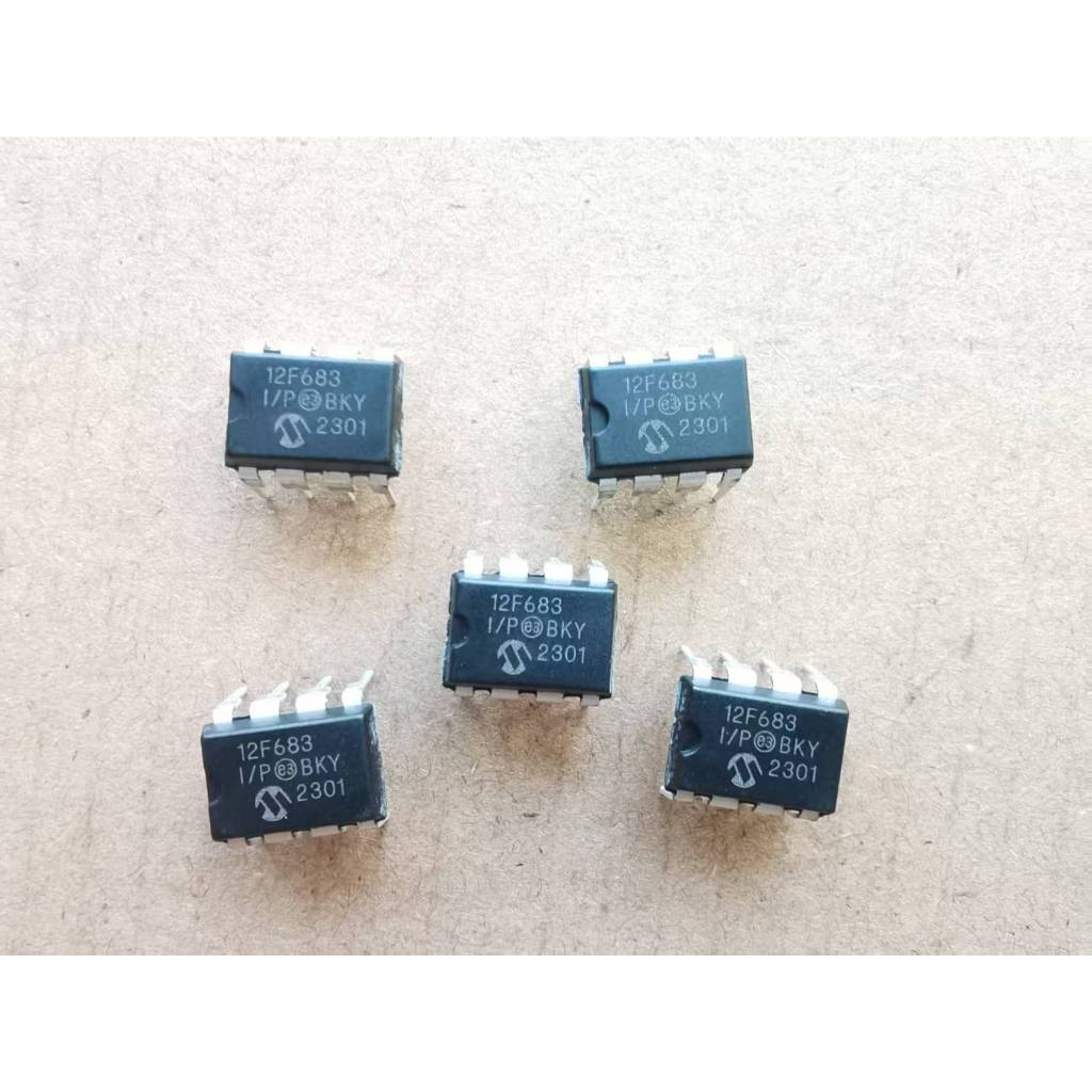 ((5 ชิ้น) PIC12F683-I/P ยี่ห้อใหม่ 12F683 12F683I/P 8-Bit MCU Controller ชิป
