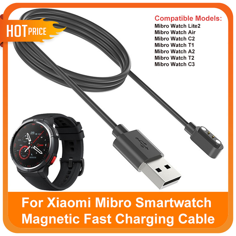 Magnetic Smart Watch Charger USB Fast สายชาร์จเปลี่ยนได้สําหรับ Mibro Watch Lite 2/T1/ C2/C3/Air