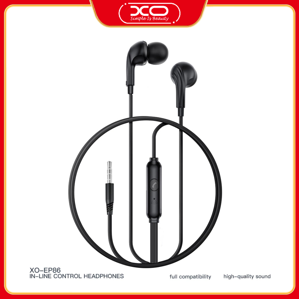 XO แบบมีสาย Type C หูฟังสําหรับเล่นเกมเบส USB C หูฟังดั้งเดิม
