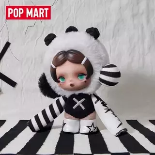 POPMART Pop Mart SKULLPANDA "อย่าอยากคิด" Series Plush Keychain Blind Box