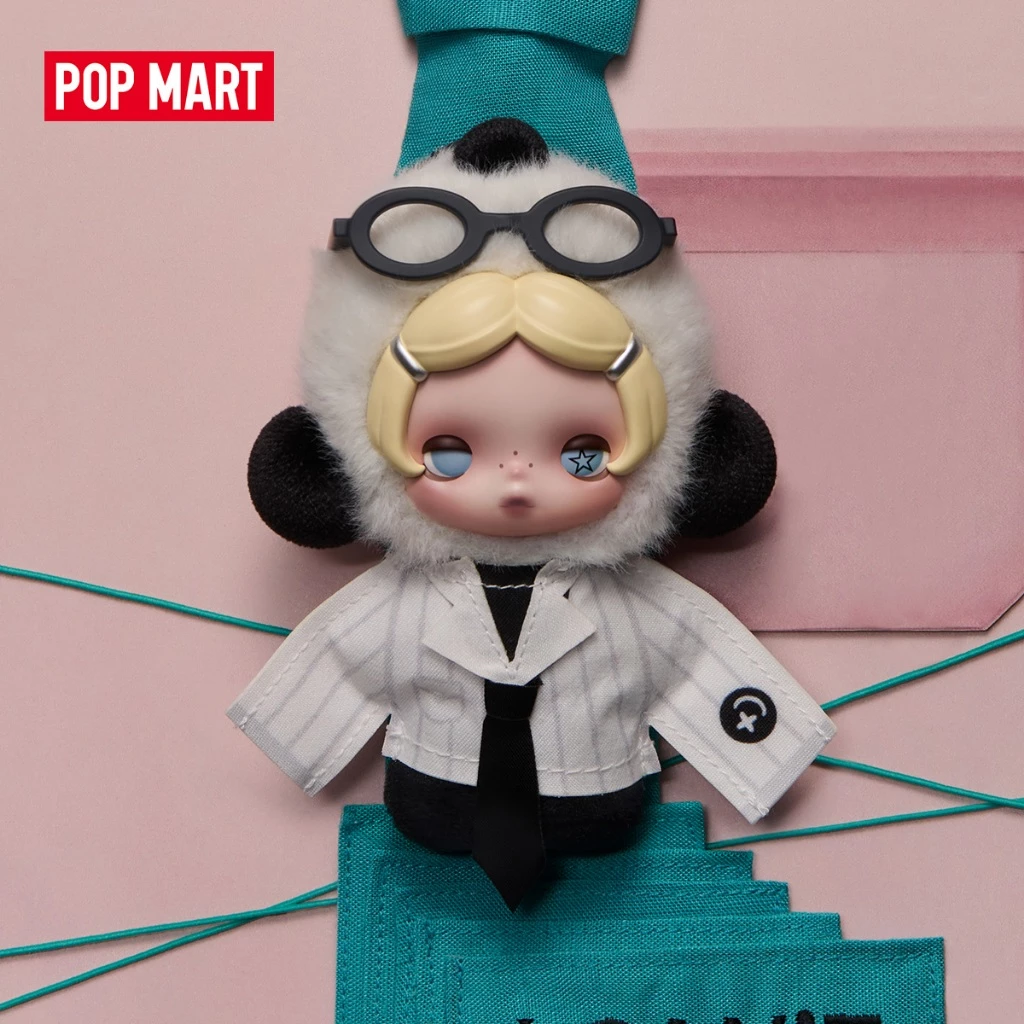POP MART θ SKULLPANDA Off Mode Series Plush Doll Pendant