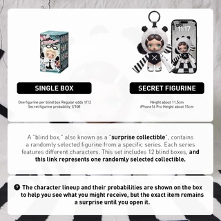 POP MART θ SKULLPANDA Off Mode Series Plush Doll Pendant