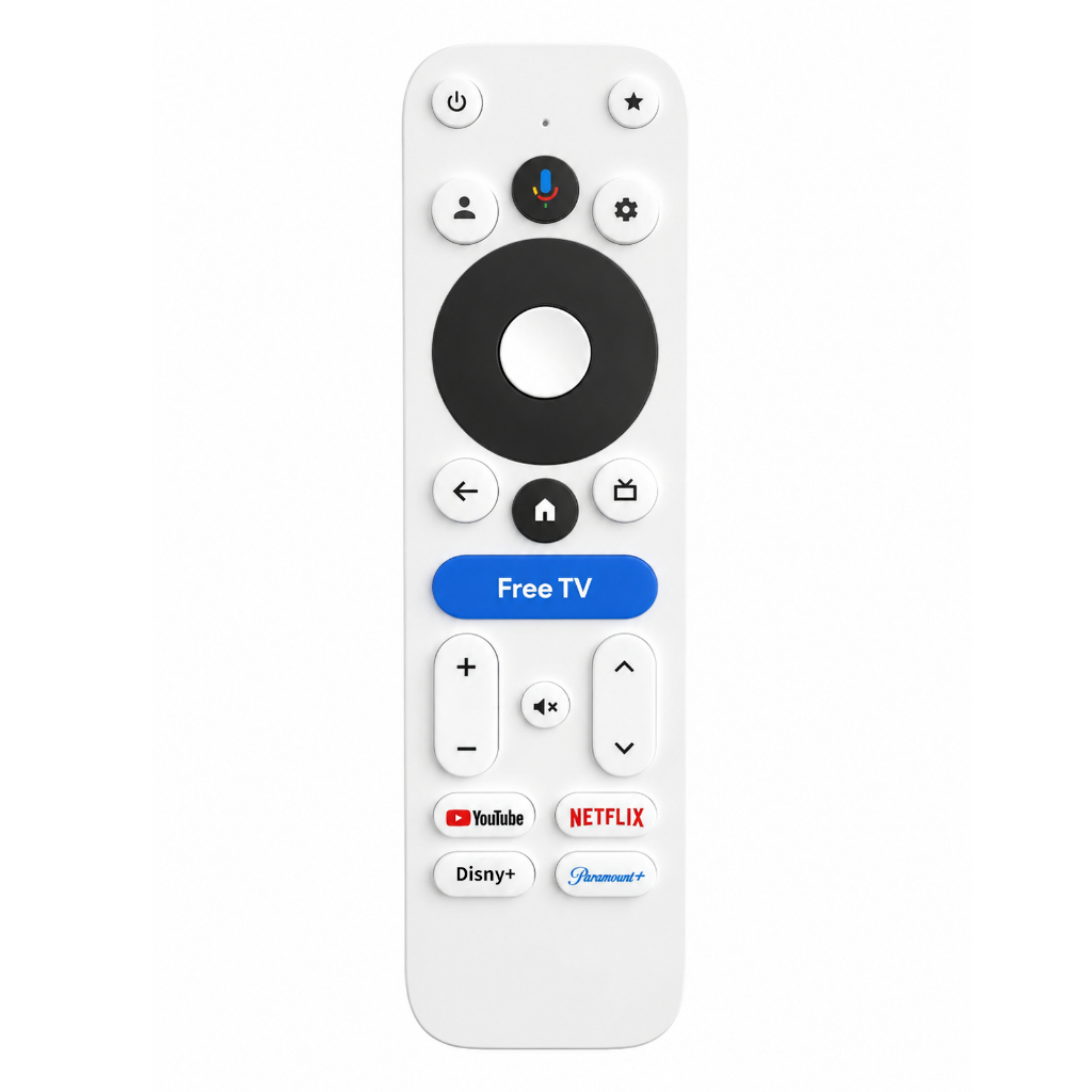 รีโมทคอนโทรลด้วยเสียงสําหรับ ONN 4K Plus อุปกรณ์สตรีมมิ่ง Google TV ใช้งานร่วมกับ ONN Google TV 4K P