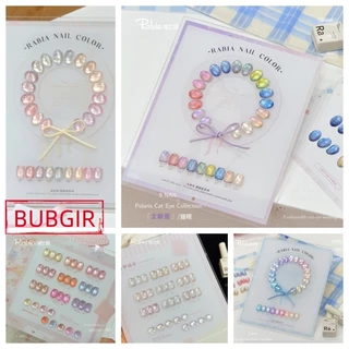 【พร้อมส่ง】 มี 12 รุ่น RABIA 9 สี สีเจลแคทอายเนื้อซาติน + สีเจลแคทอายลูกแก้ว สีสวยแน่นชัด ติดทนนาน พร้อมชาร์ทโชว์