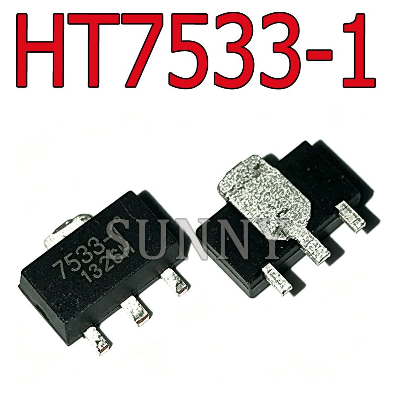 10 ~ 20PCS ยี่ห้อใหม่ HT7533 HT7533-1 HT7533A-1 SOT89 ชิปตัวควบคุมแรงดันไฟฟ้าสามปลาย