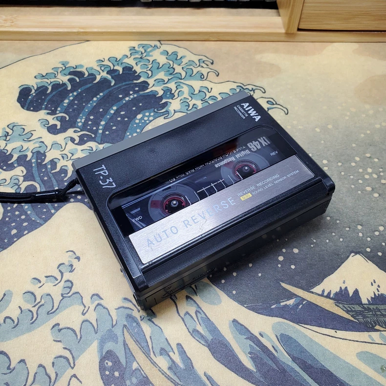 เครื่องเล่นเทปคาสเซ็ต AIWA TP-37 – Classic Black, Solid Build #VintageAudio #CassettePlayer #AIWA