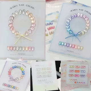 พร้อมส่ง RABIA 9 สี สีเจลแคทอาย 9 สี ✨ สีเจลแคทอายเนื้อซาติน + เจลแคทอายลูกแก้ว เซ็ตใหม่ โทนสวยละมุน แถมชาร์ทสี