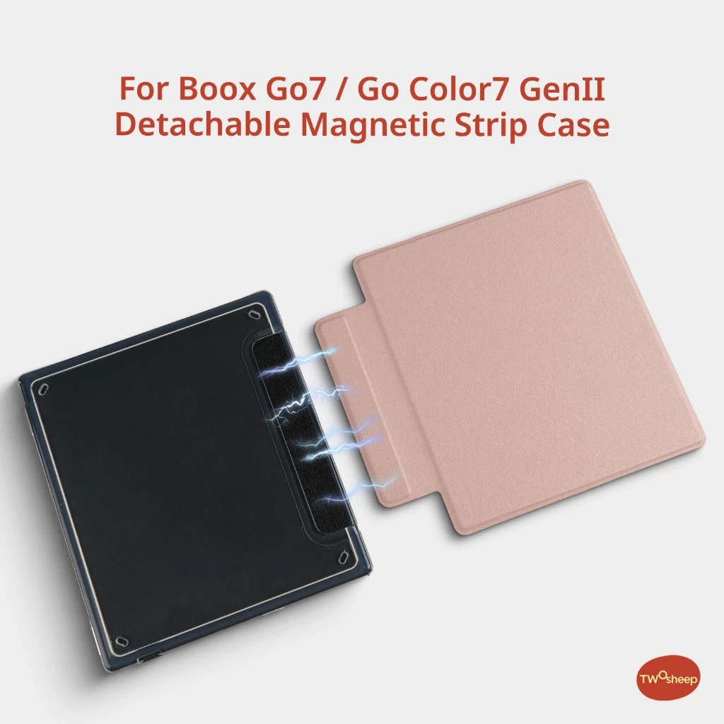 twosheep เคสเรียบมินิมอล สำหรับ Boox Go7 Go Color7 GenII Leaf3 Leaf3c แม่เหล็ก ถอดแยกได้ เคส อะคริลิก ปลอก กันกระแทก บางเฉียบ อัตโนมัติ พกพาสะดวก ซองใส่