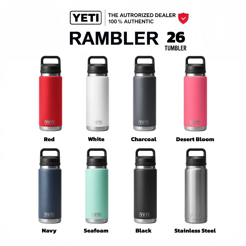 YETI Rambler 26 Oz Bottle Chug ของแท้ ลิขสิทธิ์แท้ ขวดน้ำเก็บอุณหภูมิ
