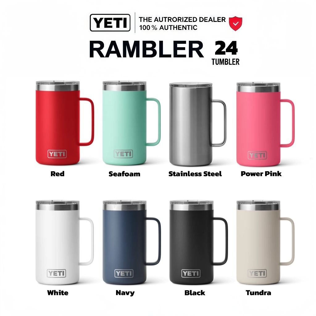 YETI Rambler 24oz Mug MagSlider Lid ของแท้ ลิขสิทธิ์แท้ แก้วเก็บอุณหภูมิ