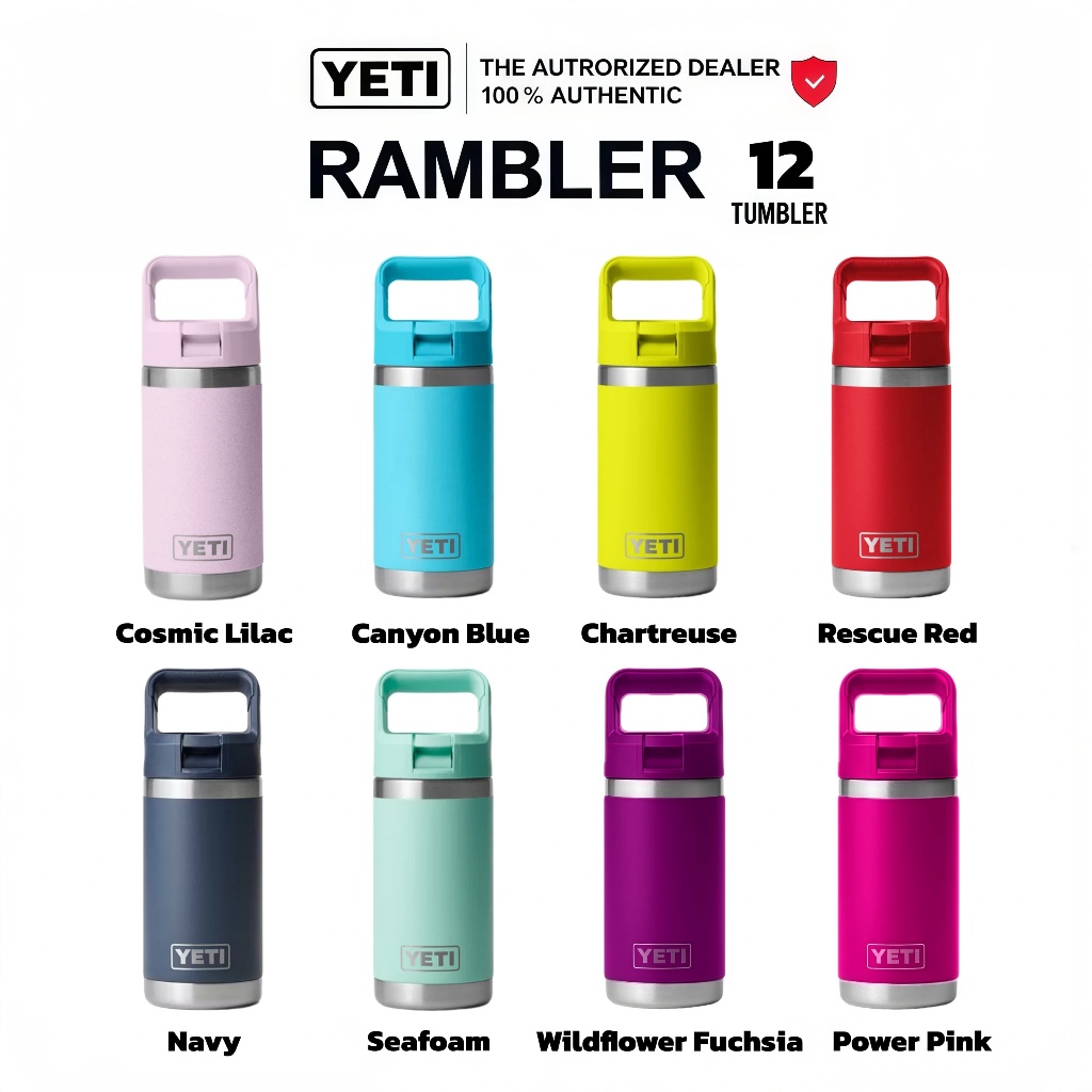 YETI Rambler Travel Bottle 12oz ของแท้ ลิขสิทธิ์แท้ แก้วเก็บความเย็น