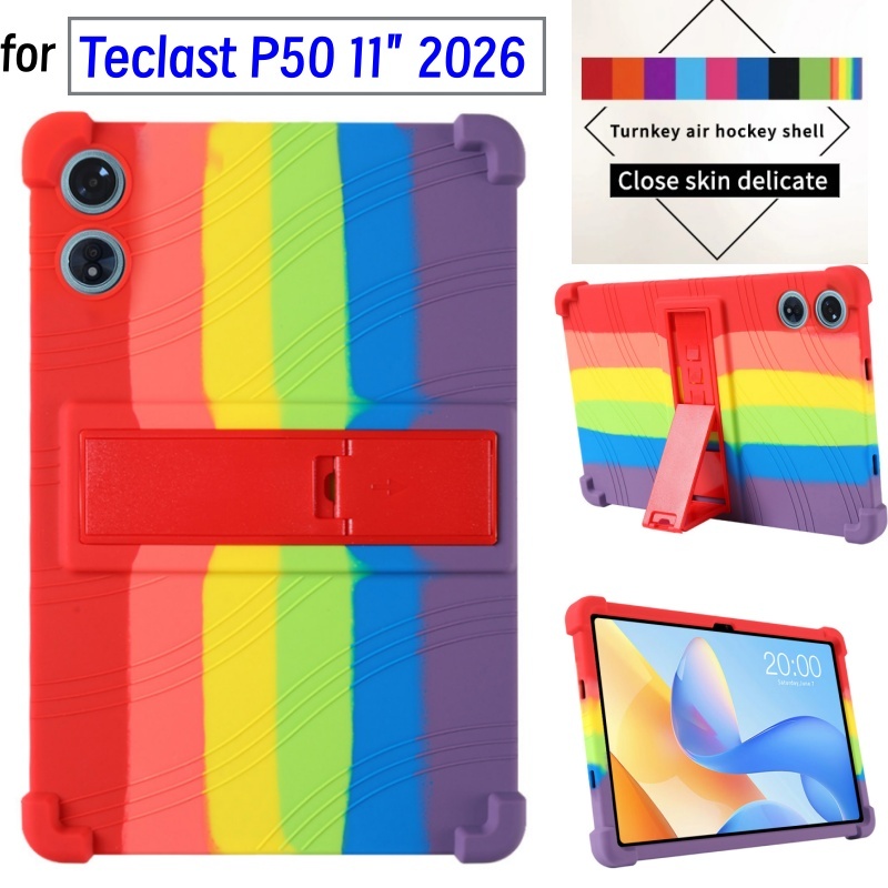 เด็กผิวซิลิคอนอ่อนสําหรับ Teclast P50 11 นิ้ว 2026 กรณีแท็บเล็ตสําหรับ Teclast P50 11 "Kickstand Coa