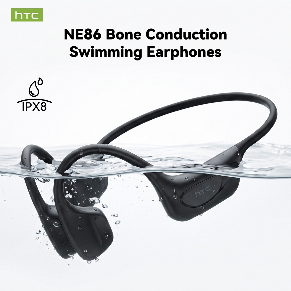HTC Bone Conduction หูฟัง IPX8 ว่ายน้ํากันน้ํา 32GB MP3 บลูทูธ 5.3 ชุดหูฟัง Heart Rate ออกซิเจนในเลื