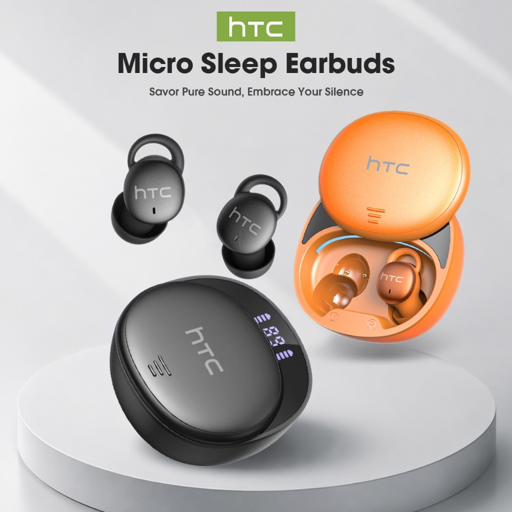 HTC NE97 Sleep Earbuds Side Sleeper Friendly Bluetooth หูฟังตัดเสียงรบกวนไร้สาย