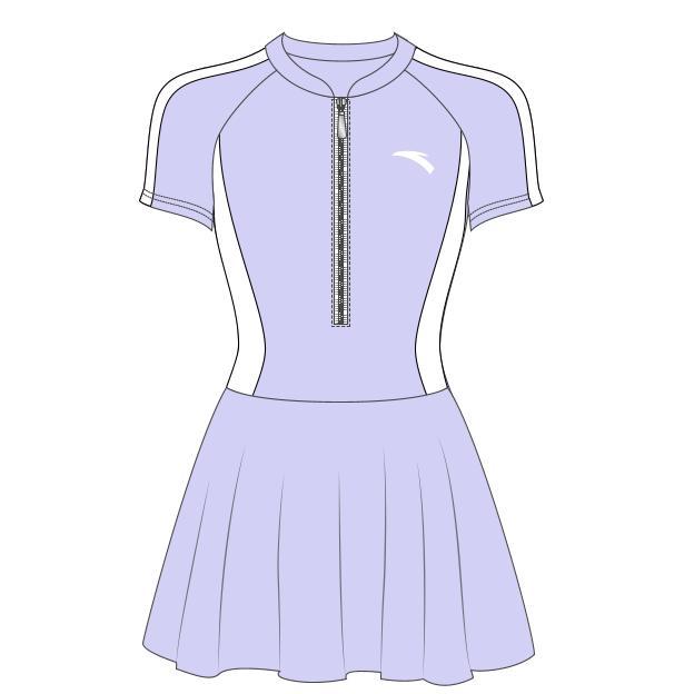 ANTA ผู้หญิงกีฬาชุดว่ายน้ํา One Piece Professional Sporty สบาย Breathable 1825332462ร