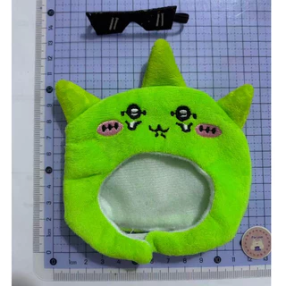ตุ๊กตาผ้าฝ้ายขนาด 10 ซม. Self-Deprecating Bear Headgear แว่นตาตลก Alien ตุ๊กตาอุปกรณ์เสริม