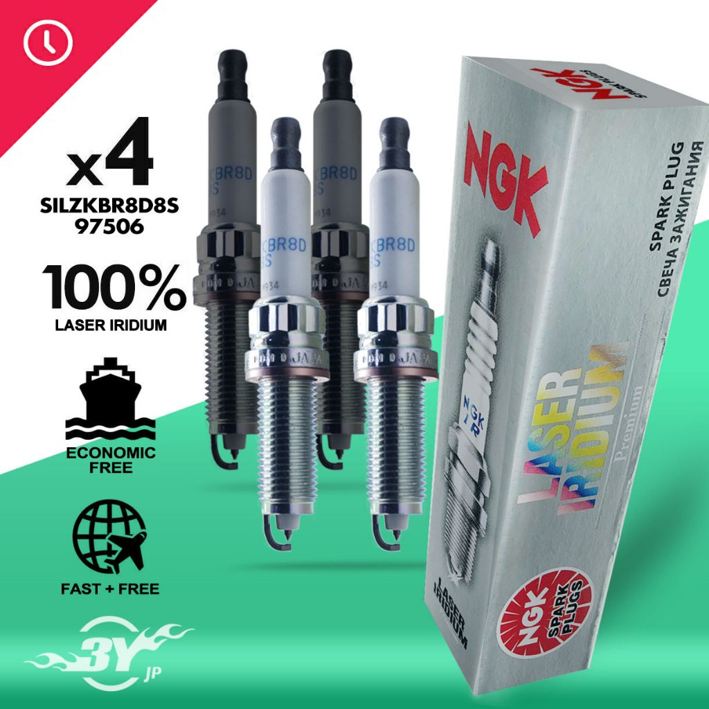 ของแท้ 🇯🇵 NGK SILZKBR8D8S (@4ชิ้น) BMW F20 125, F30 320/328, F10 520/528, E84 X1, X5, E89 Z4 N20,N54