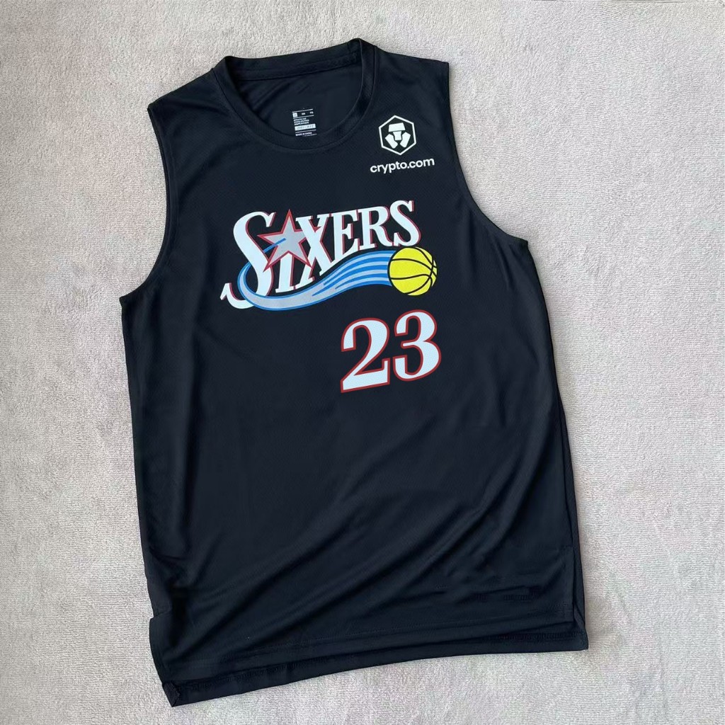 เสื้อแข่ง Philadelphia 76ers James, 2025 เวอร์ชั่นคลาสสิกเสื้อกั๊กจอร์จ, เสื้อกั๊กฝึกซ้อมกีฬาบาสเก็ต
