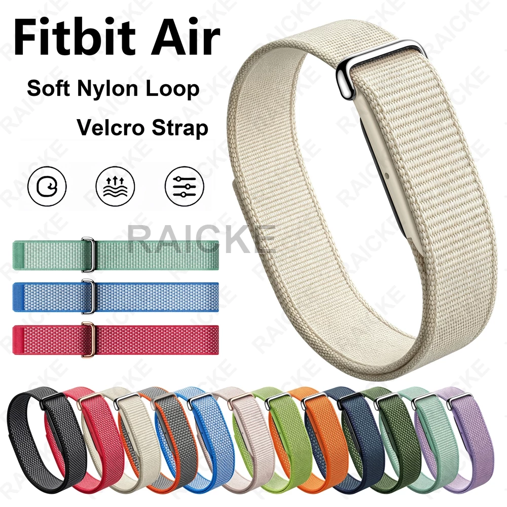 สายรัดไนลอนแบบนุ่มสายรัดระบายอากาศสําหรับ Google Fitbit Air