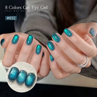 XEIJAYI 10ml-Super Bright Blue Cat Eye Gel ยาทาเล็บ, เหมาะสําหรับเล็บบ้าน diy