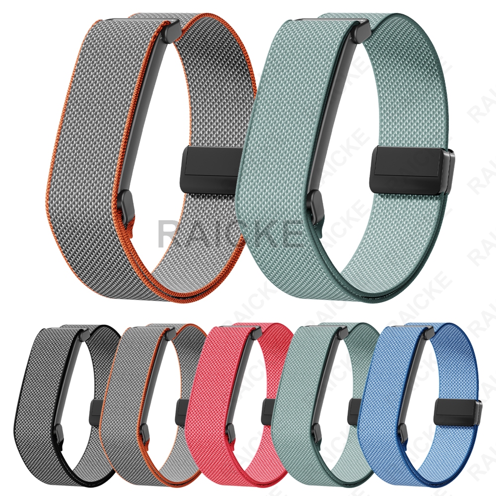 สายไนลอนแบบนุ่ม Sport Band พร้อมเข็มกลัดแม่เหล็กสําหรับ Google Fitbit Air