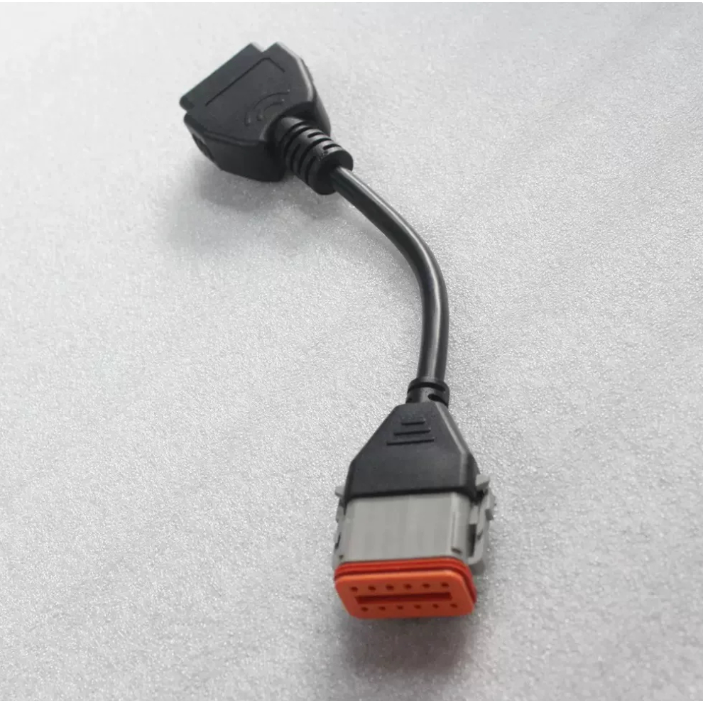 สําหรับ Cummins อินไลน์ 6 Komatsu 12pin ถึง OBD 16pin สาย Komatsu Cummins